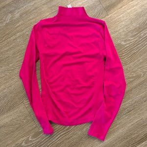 Hot pink turtle neck